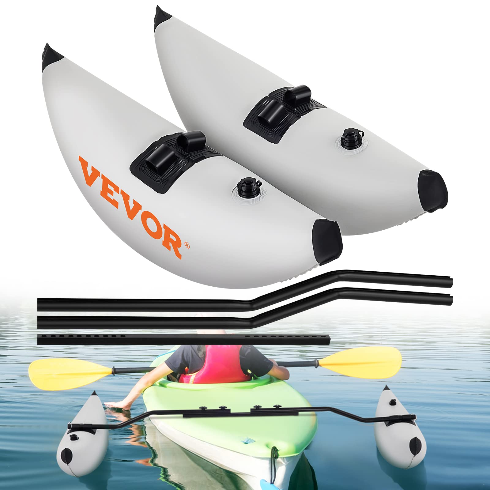 Amazon.com: VEVOR Kayak Stabilizers, 2 PCS, PVC Inflatable Kayak